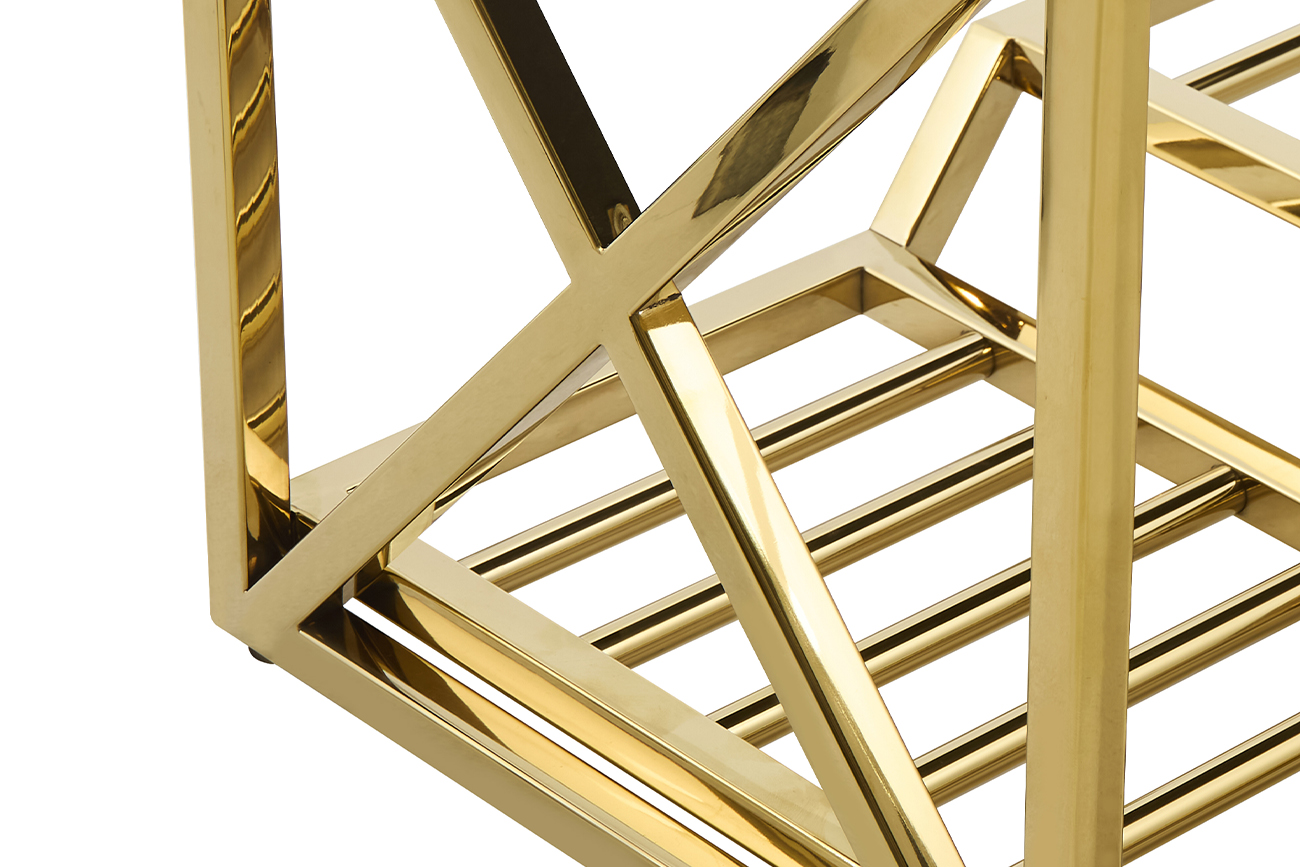 Банкетка велюровая серо-бежевая/золото 6