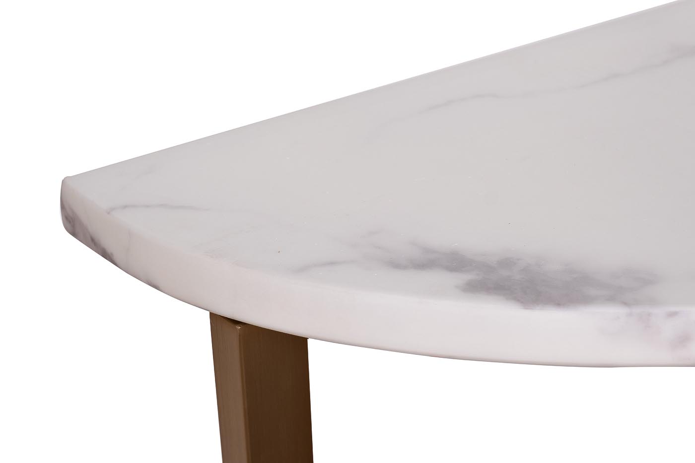 Консоль Жемчужно-Белый (Pearl White) белая/матовое золото 3