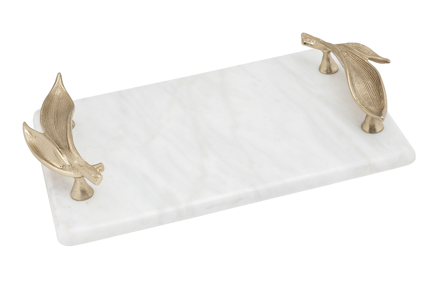 Поднос декоративный мраморный Флора (Flora) 1