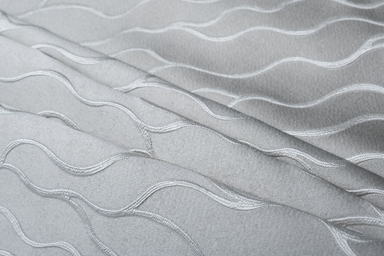 Ткань портьерная АЖУР (MESH) голубая 3