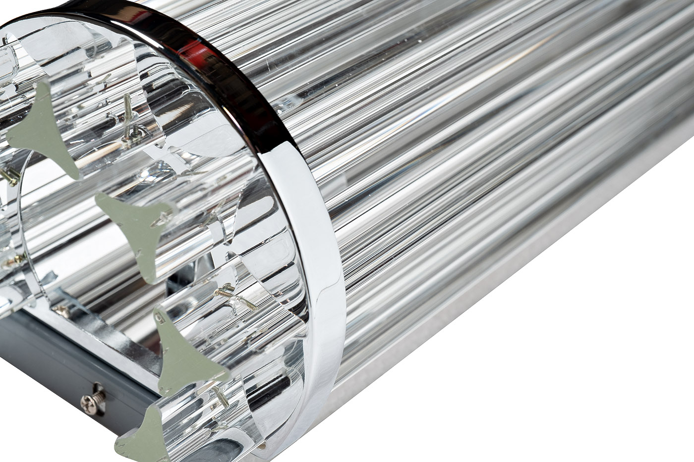 Бра из стекла хром 2