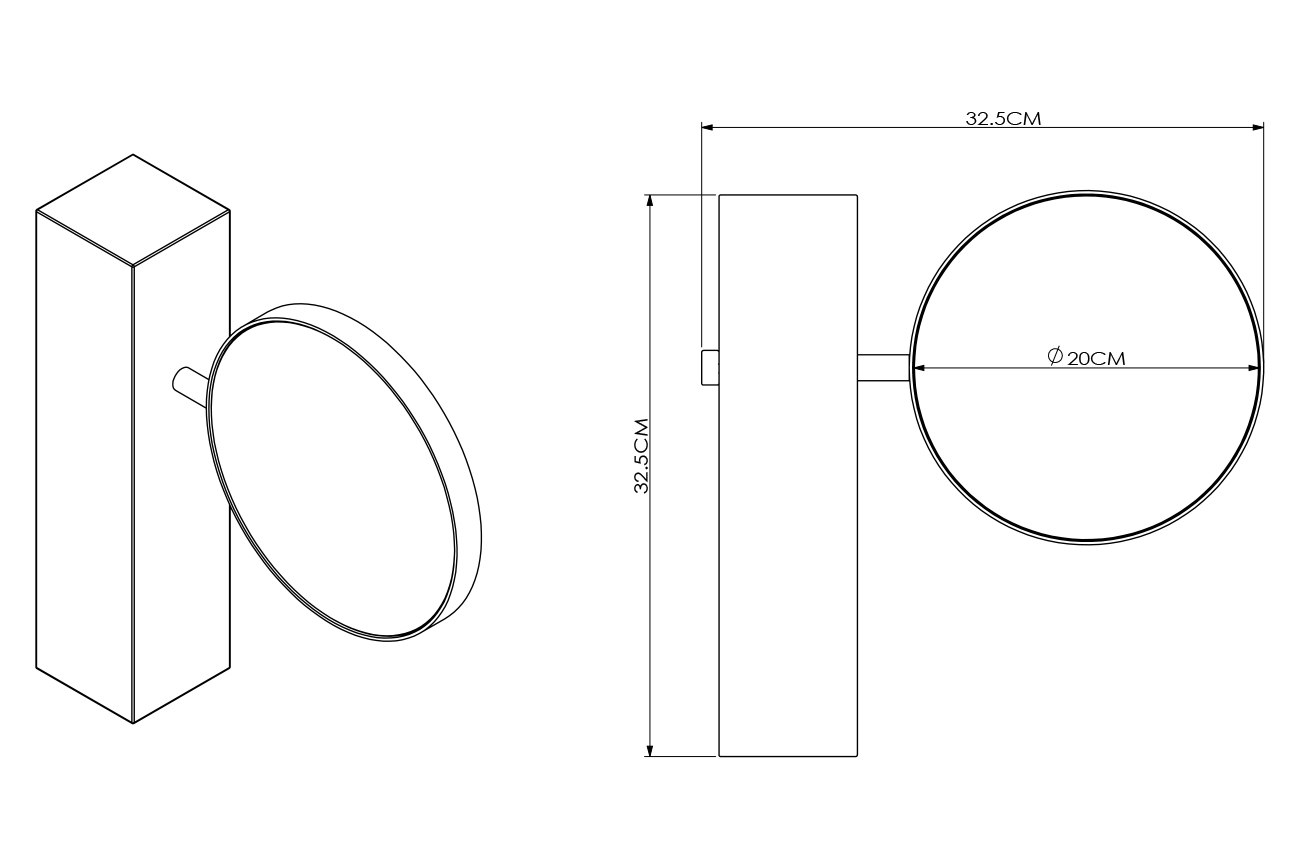 Зеркало настольное на подставке 2