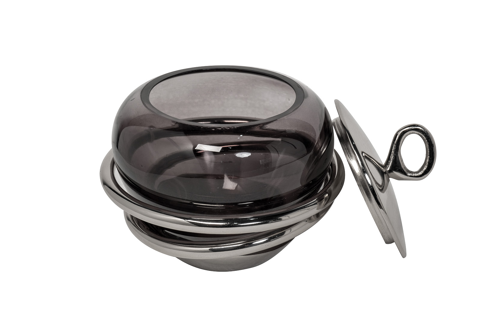 Органайзер для ватных дисков стеклянный 2