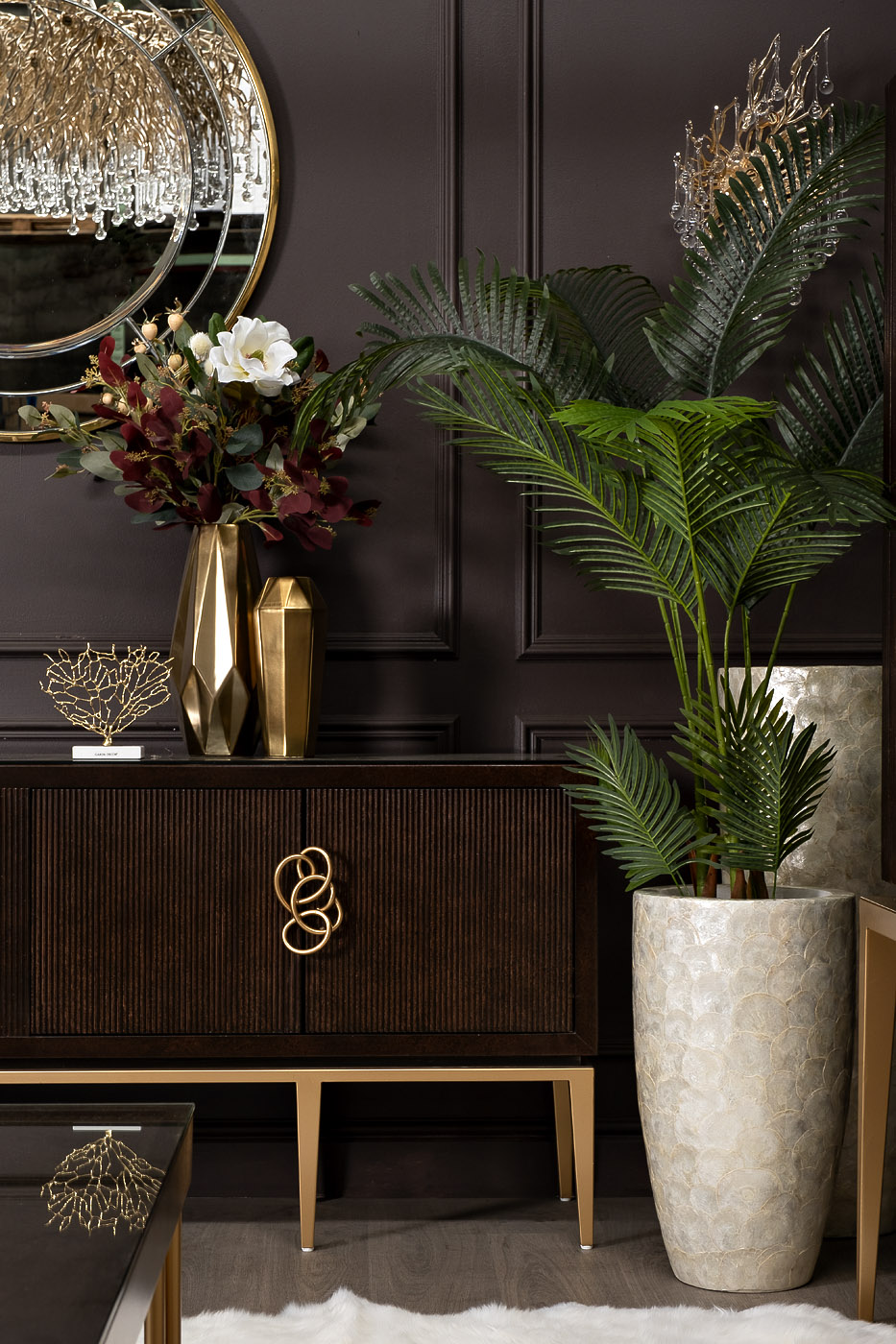 Статуэтка «Дерево» золотая 3