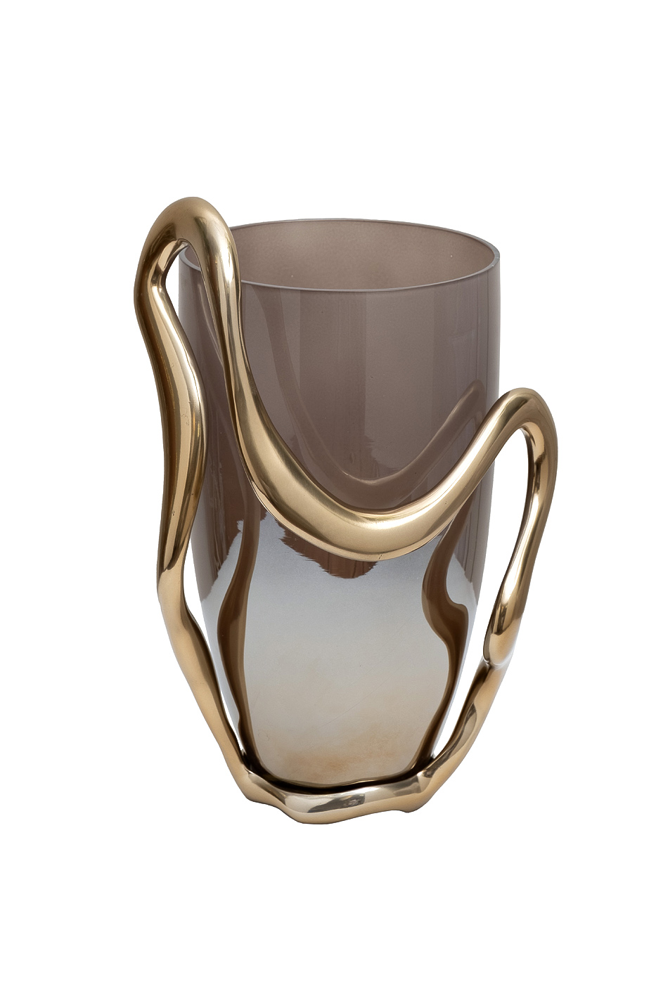 Ваза декоративная стеклянная Флоу (Flow) 1