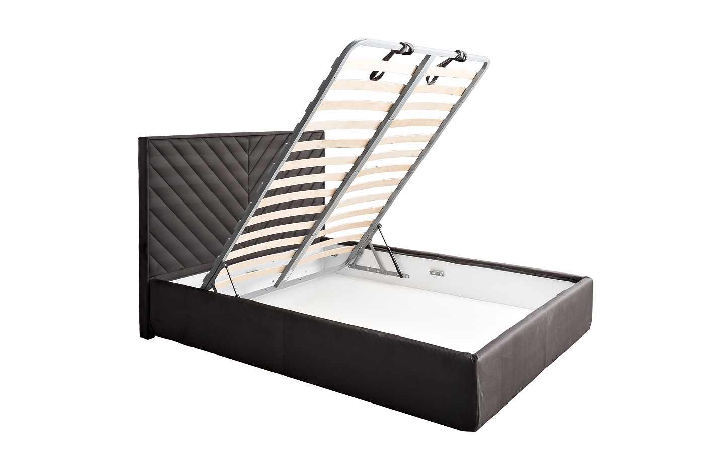 Кровать Милано Бейсик(Milano Basic) с подъемным механизмом серая 3