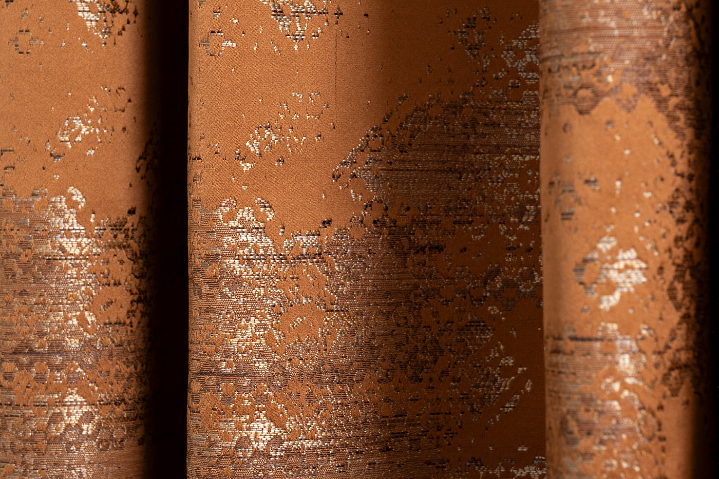 Портьера Bromley 275х260см оранжевая 4