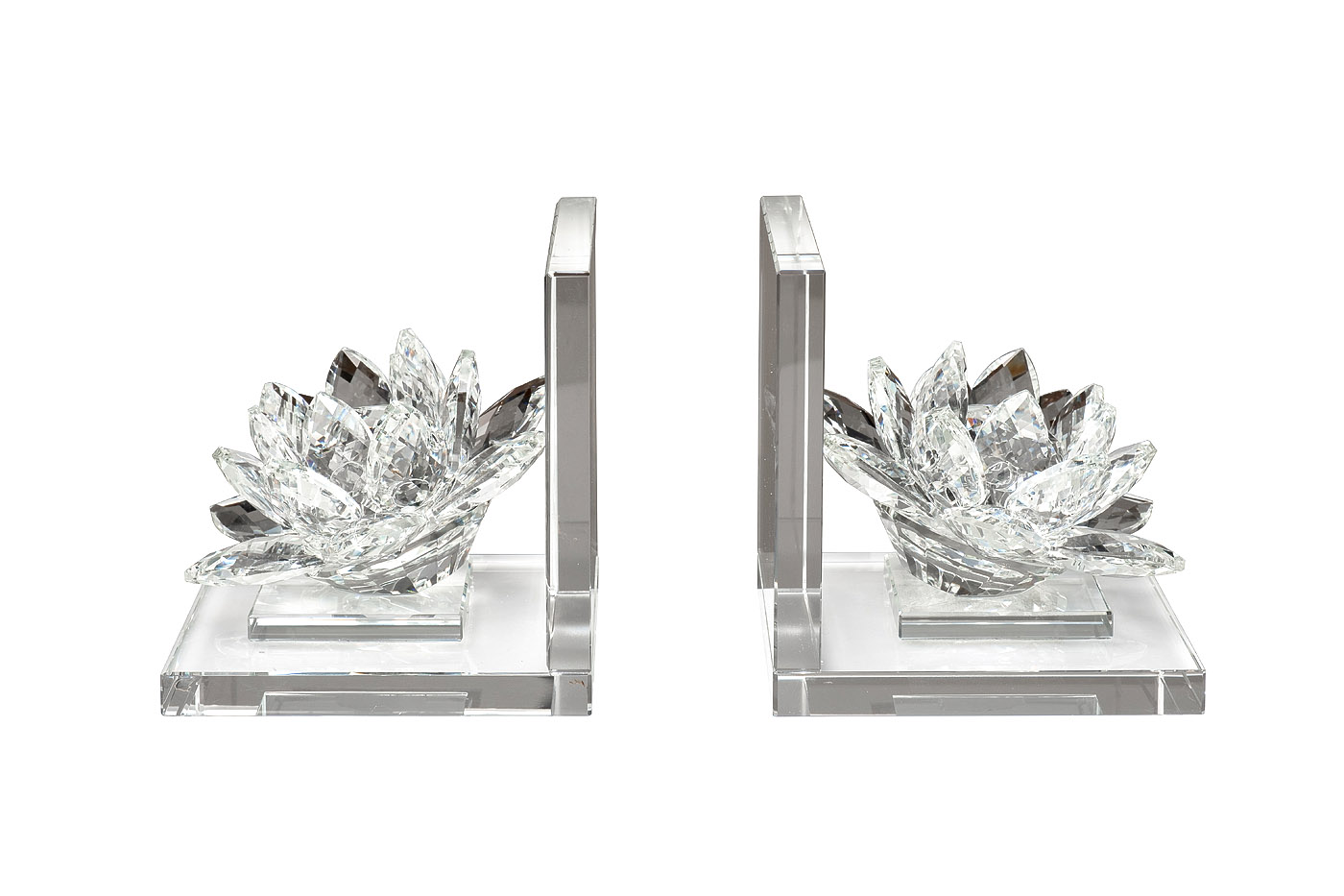 Держатели для книг «Лотосы» хрустальные 1