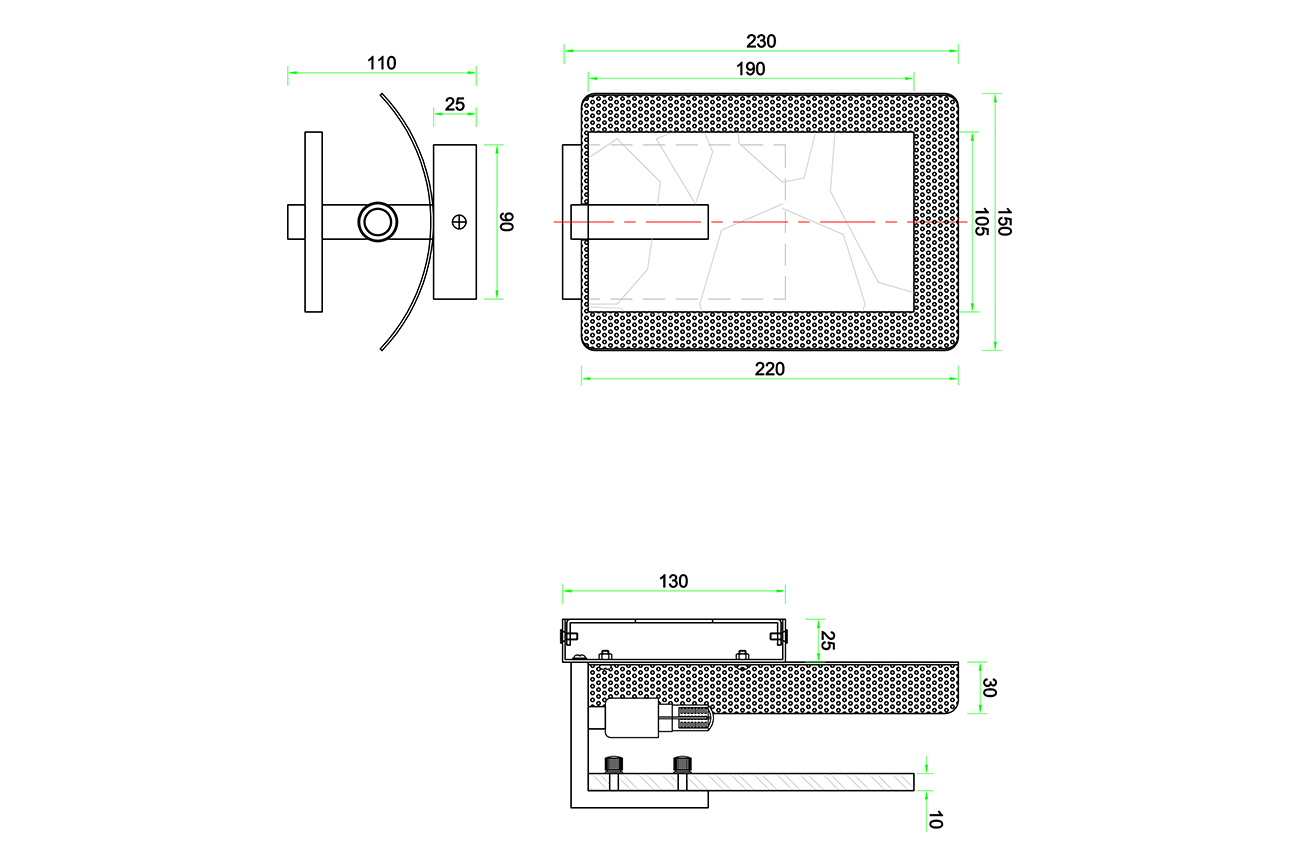 Бра золотое 2