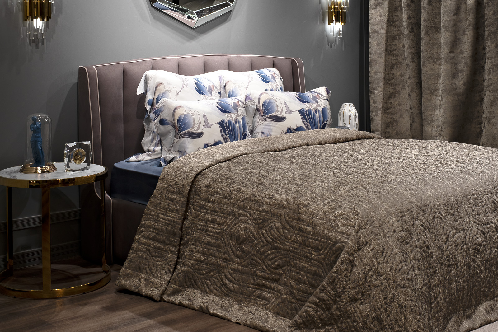 Покрывало Cascata Фортуна 260х260см со стежкой 2