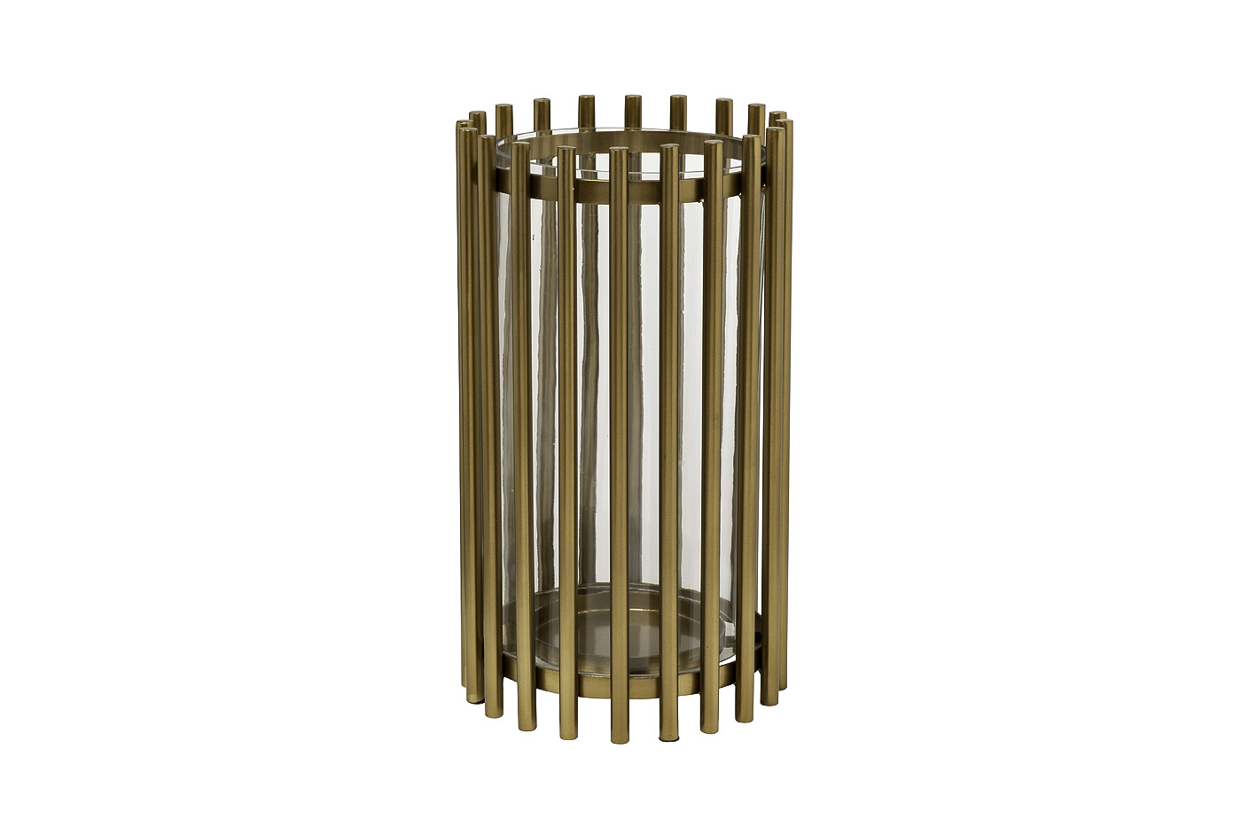 Подсвечник металлический золотой 1