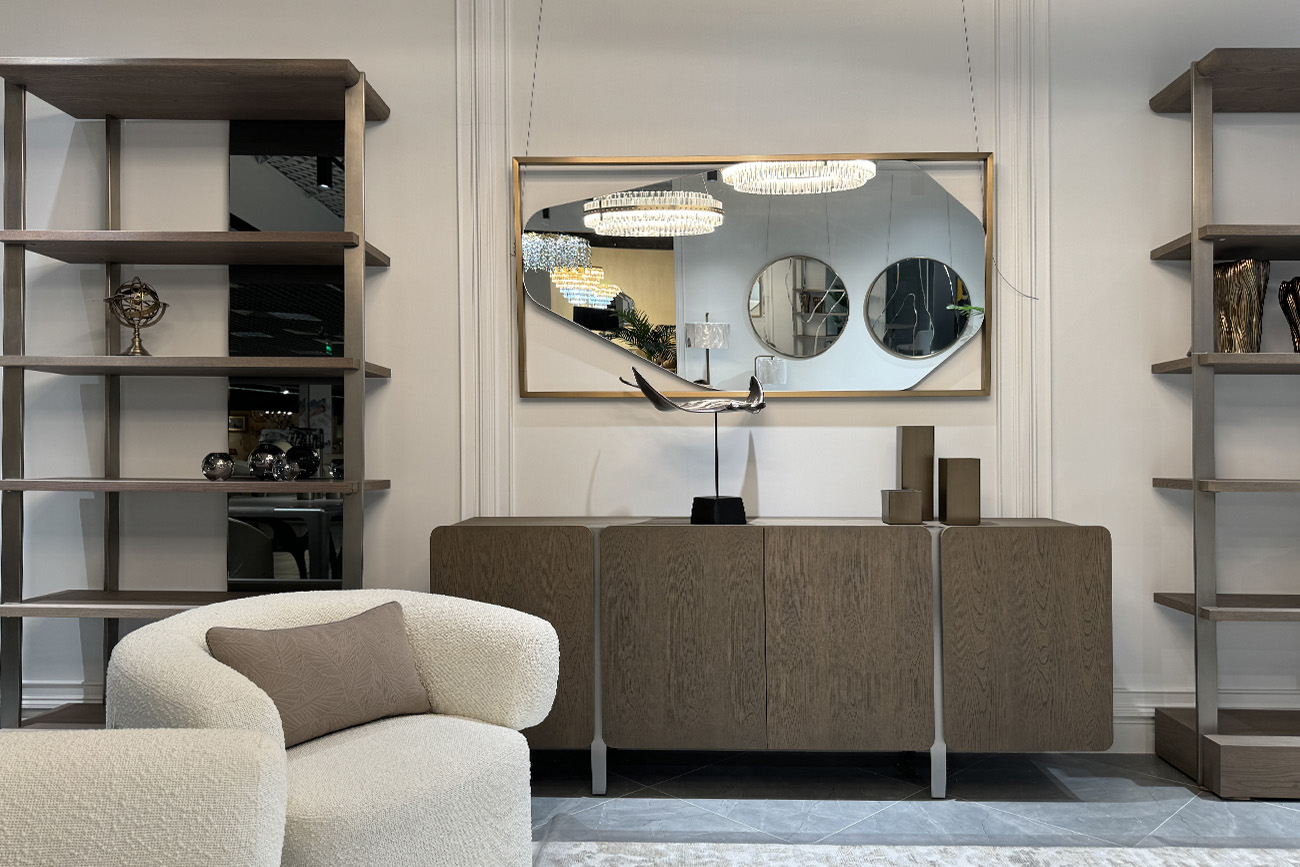 Зеркало декоративное абстрактной формы 5