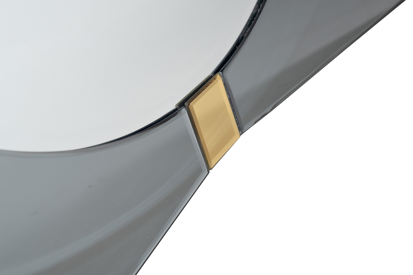 Зеркало квадратное с золотыми вставками 4