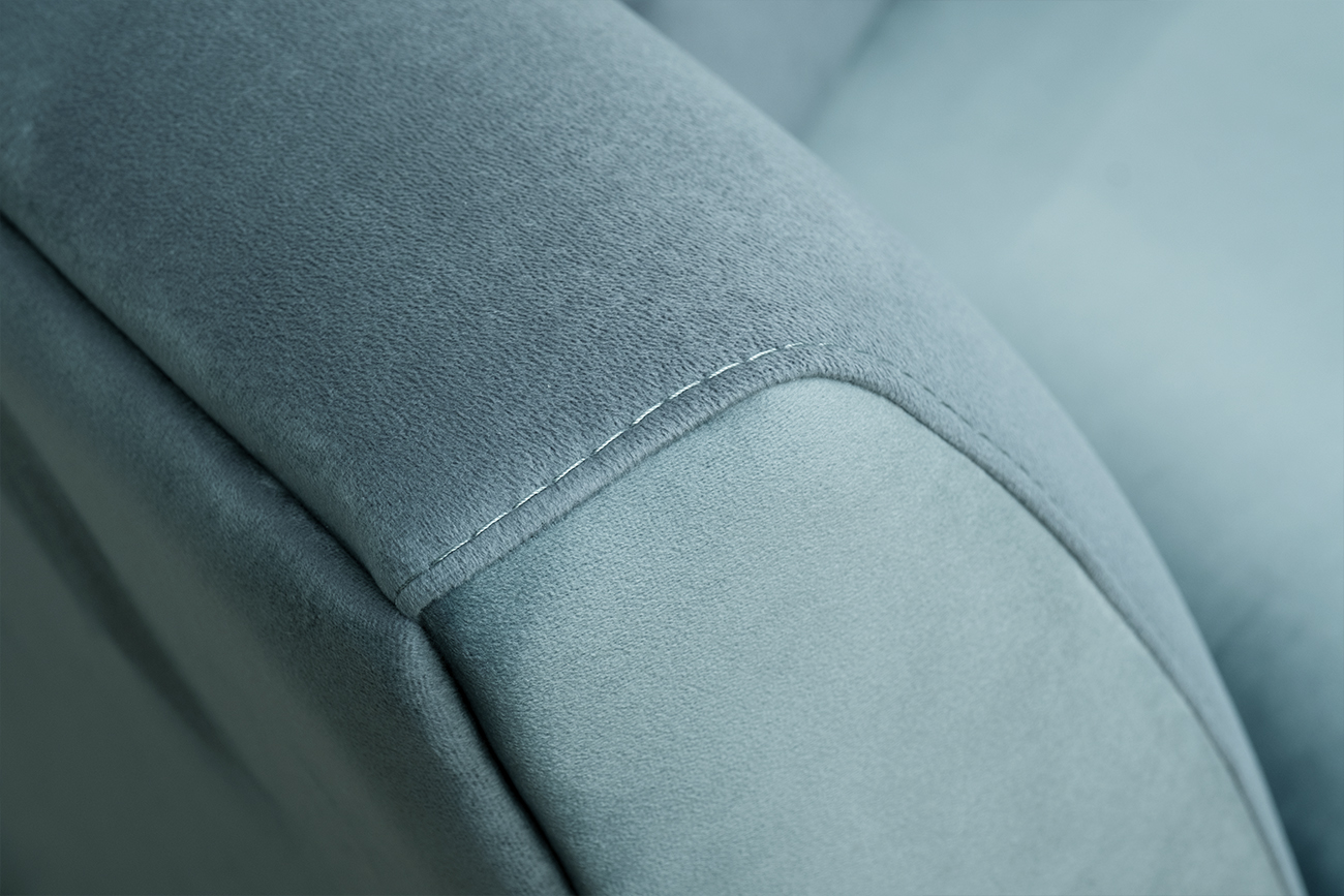 Диван Аннет(Annette) трехместный велюровый бирюзовый 4