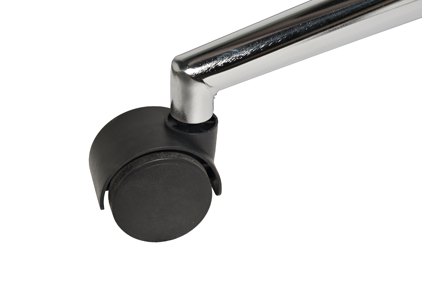 Кресло офисное серое велюровое/хром 7