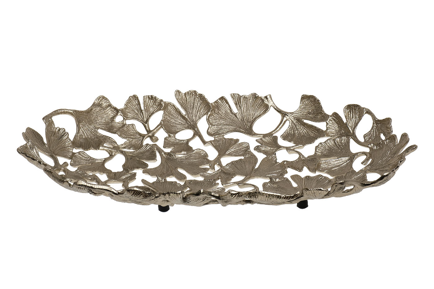 Блюдо декоративное «Тропики» золотое 1