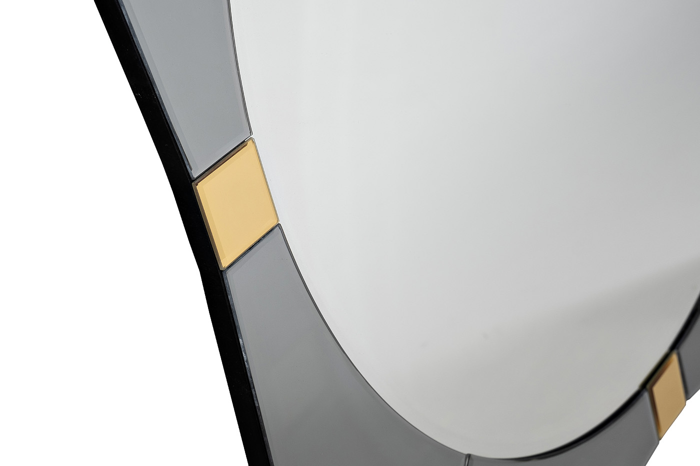 Зеркало квадратное с золотыми вставками 2