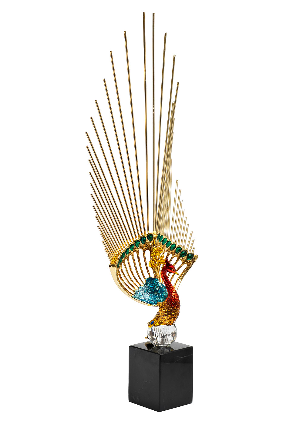 Статуэтка «Жар-птица» с золотым хвостом 2
