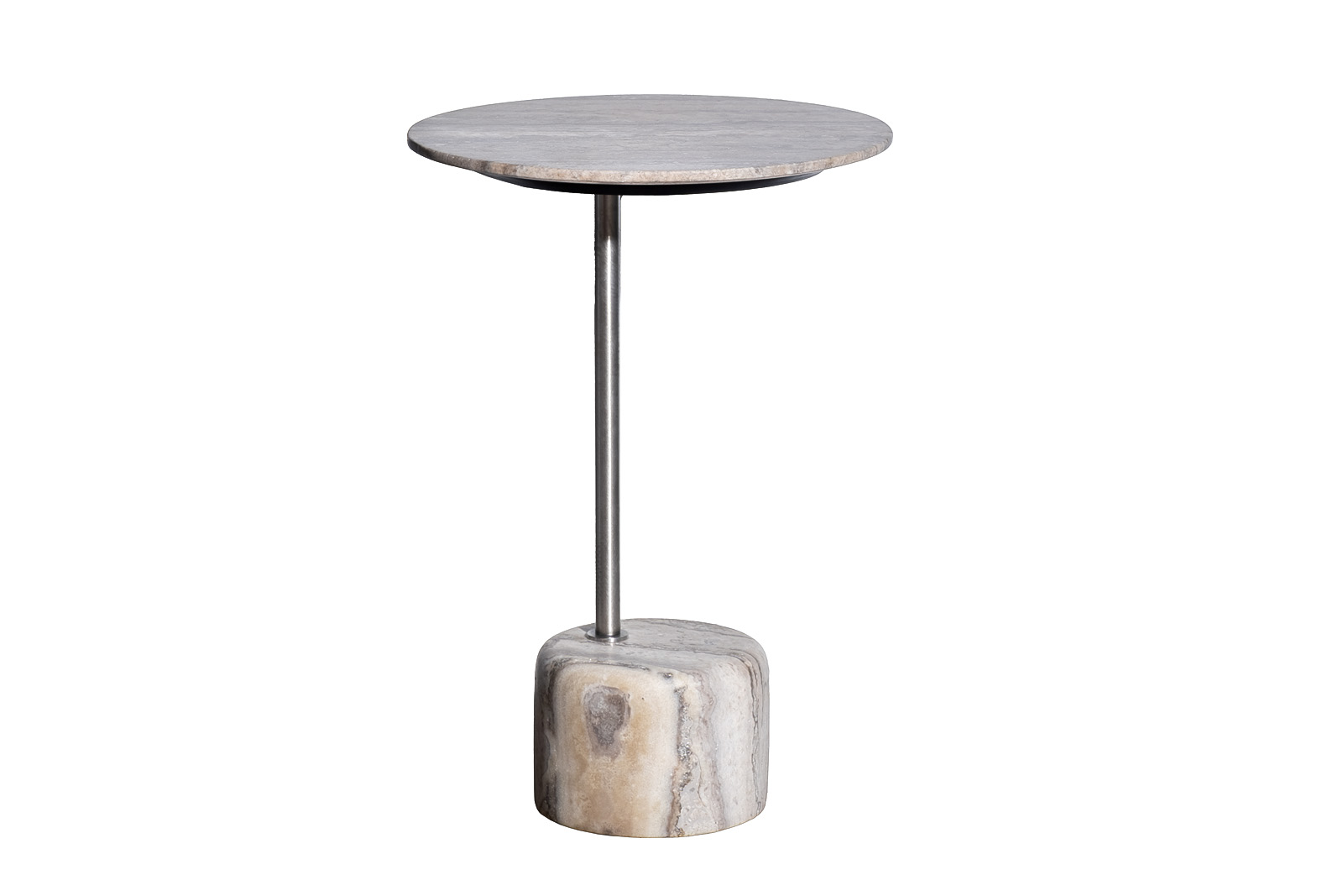 Столик журнальный круглый мраморный 1