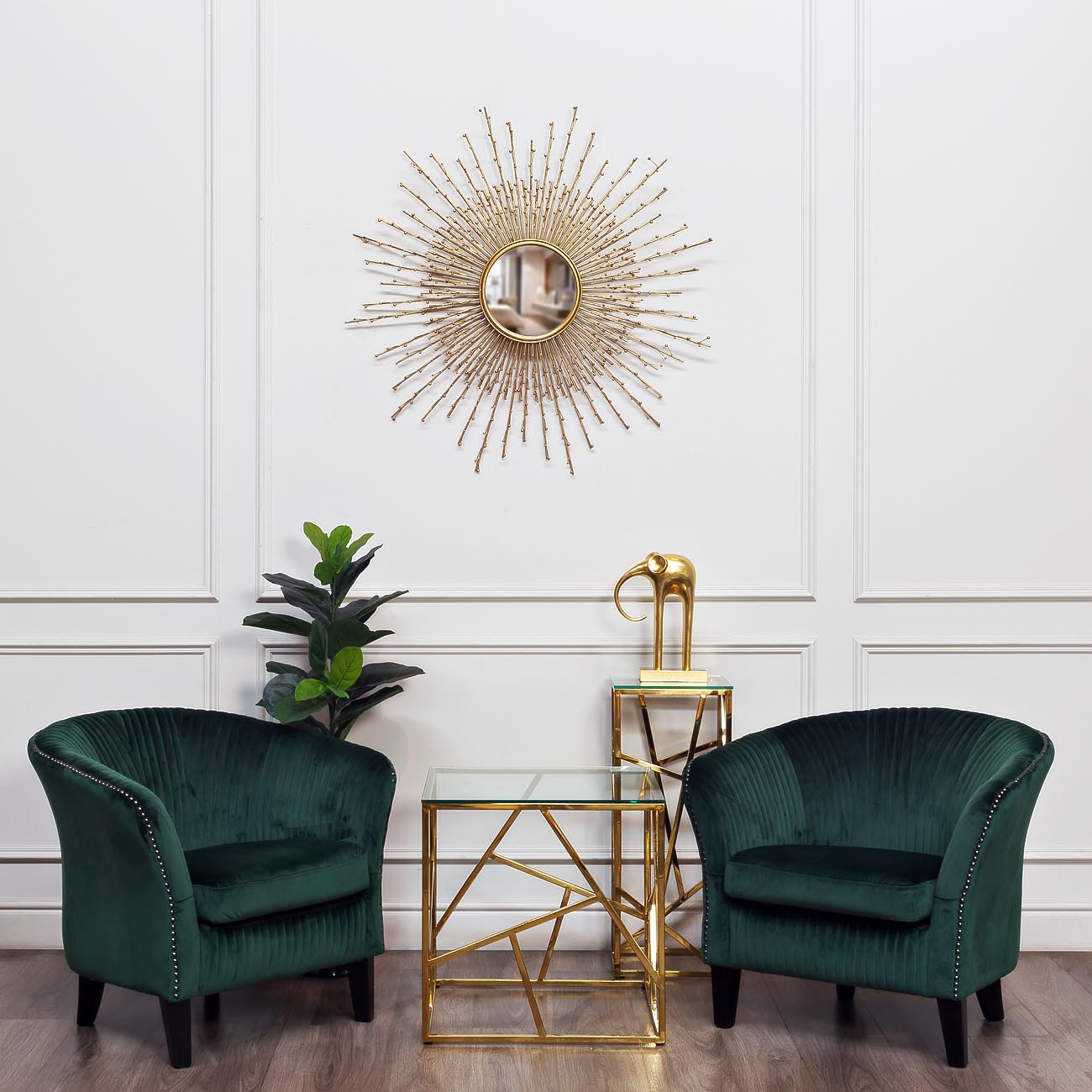 Зеркало «Лучи солнца» 4