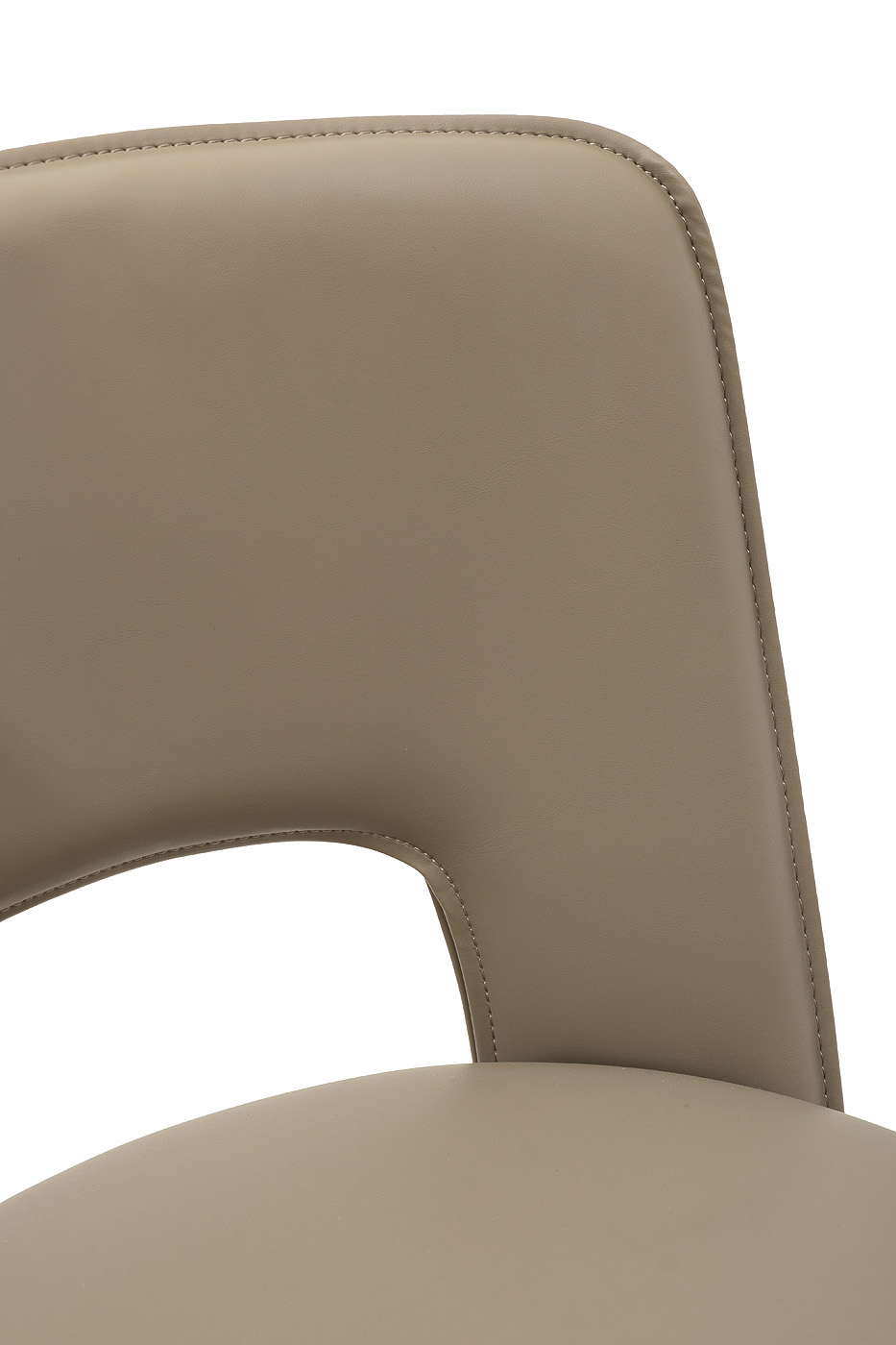 Стул барный экокожа бежевый/бронза 4