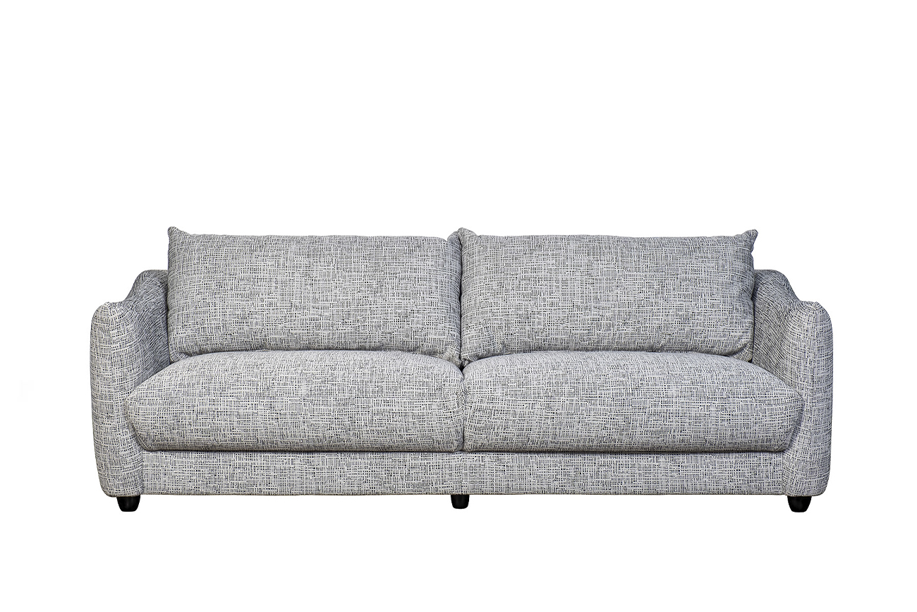 Диван трехместный серый 1