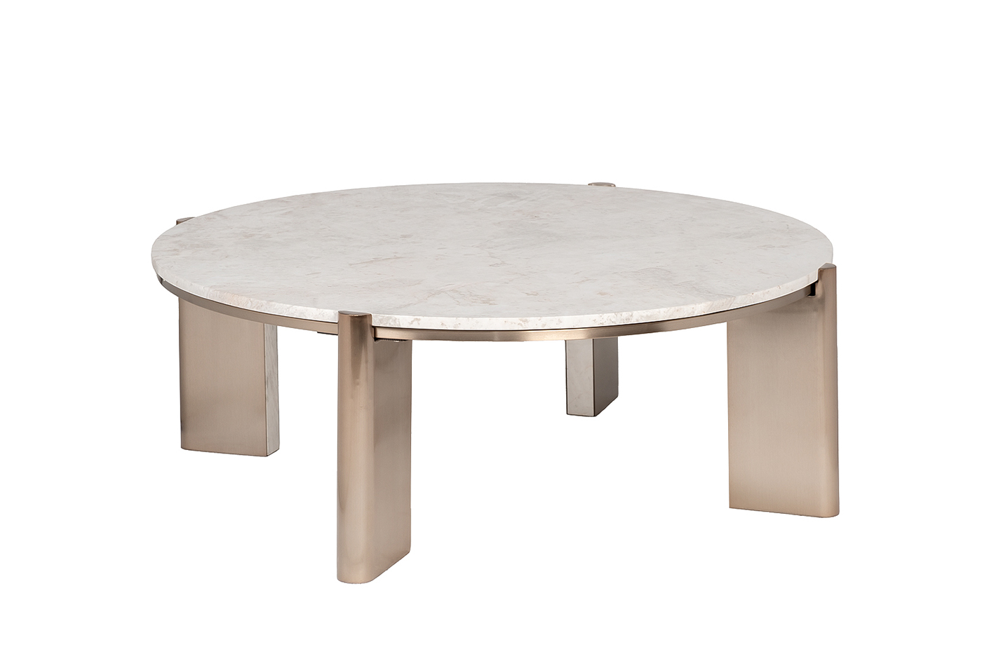 Стол журнальный Cass White белый мрамор 1