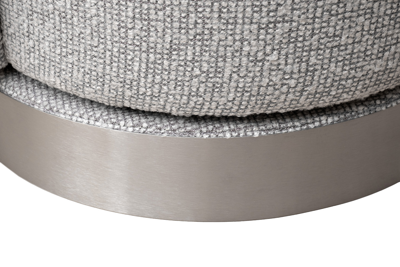 Кресло Наполи(Napoli) вращающееся светло-серая рогожка 5