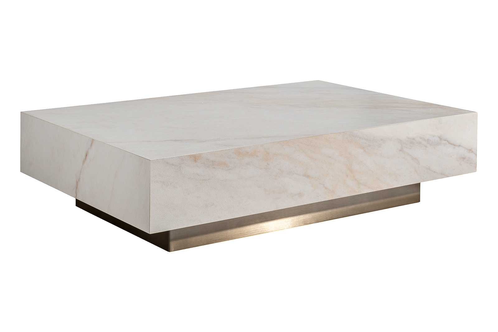 Стол журнальный Агат (Agate) светлый керамический 2