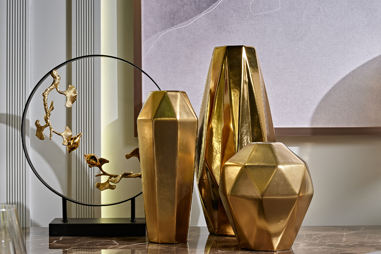 Статуэтка «Листья с двумя золотыми птичками» 4