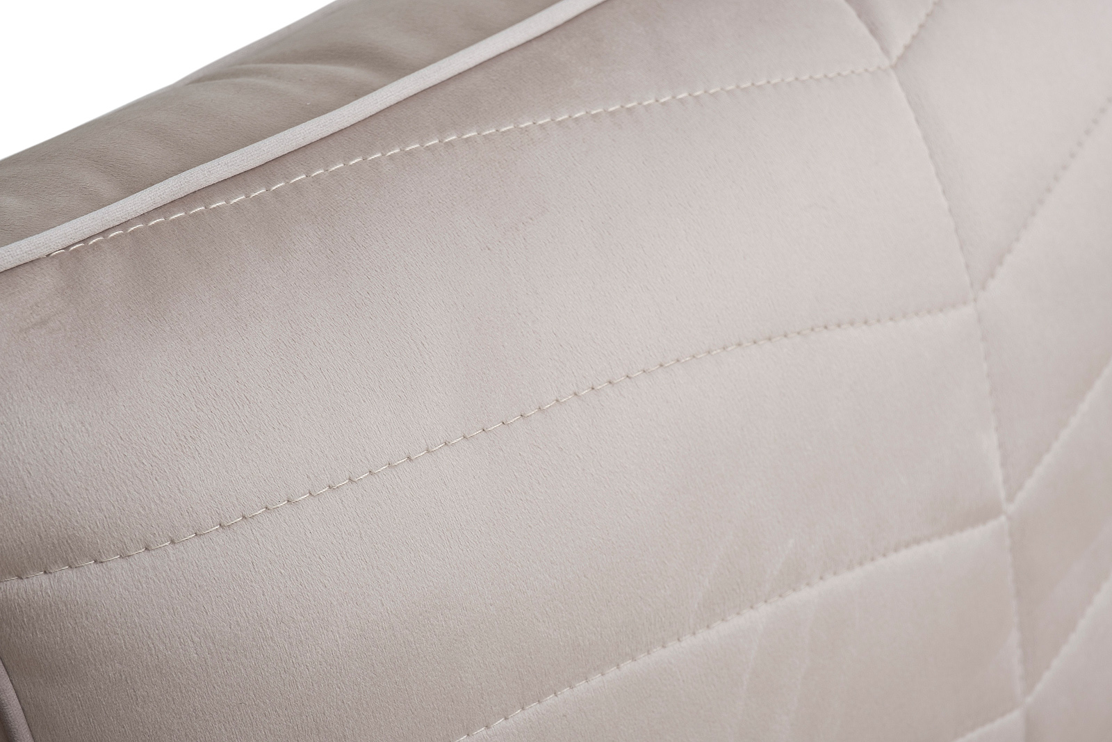 Диван Madrid Memory трехместный шенилл бежевый с кантом 7