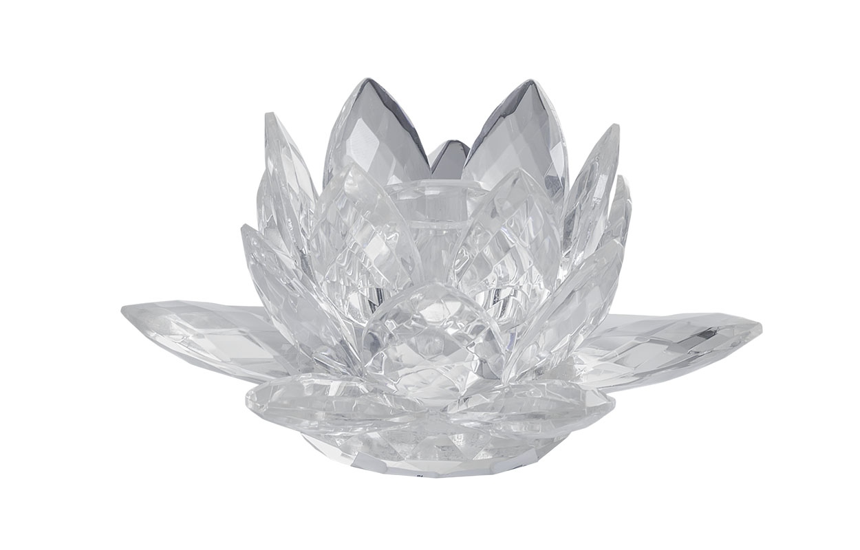 Подсвечник хрустальный «Лотос» 1
