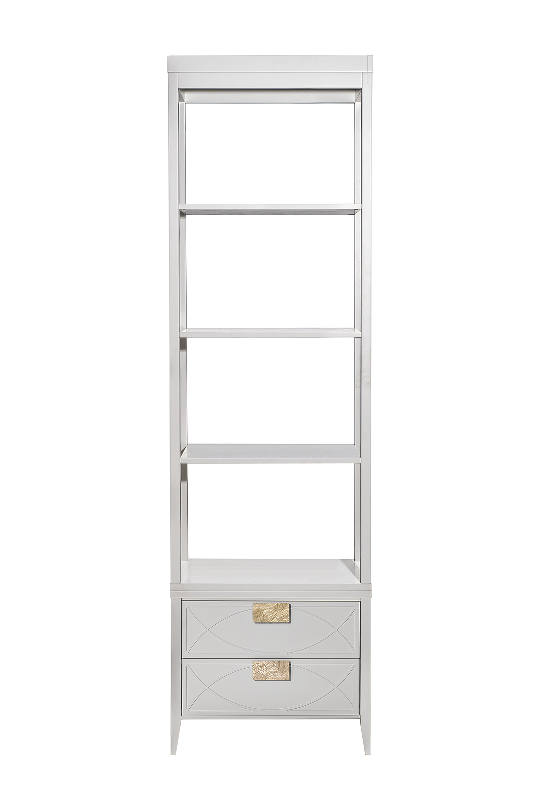 Шкаф-витрина открытый с тумбочкой прикроватной с 2-мя ящиками бежевый 1