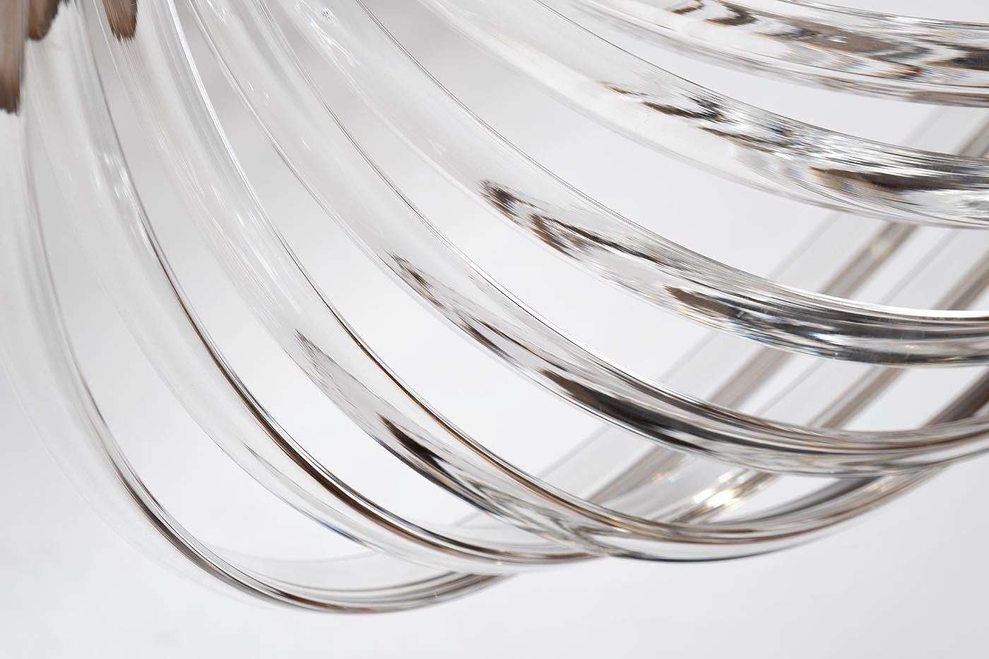 Светильник потолочный изящный стекло/золото 3