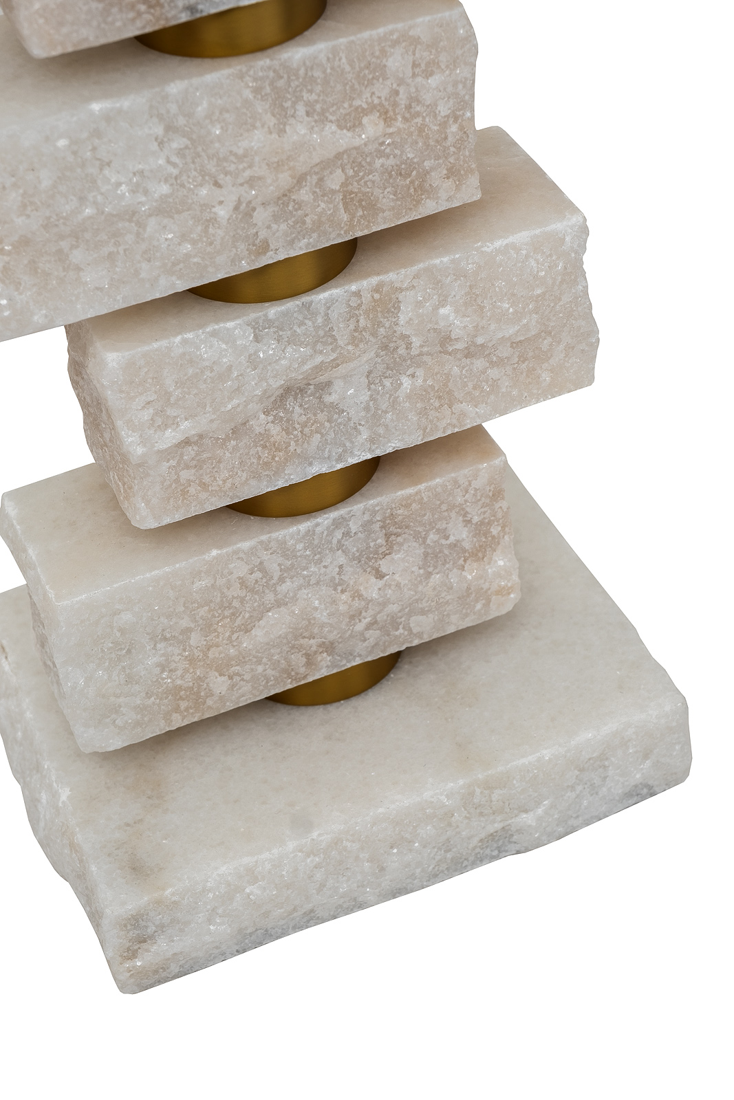 Лампа настольная мраморная с белым абажуром 2