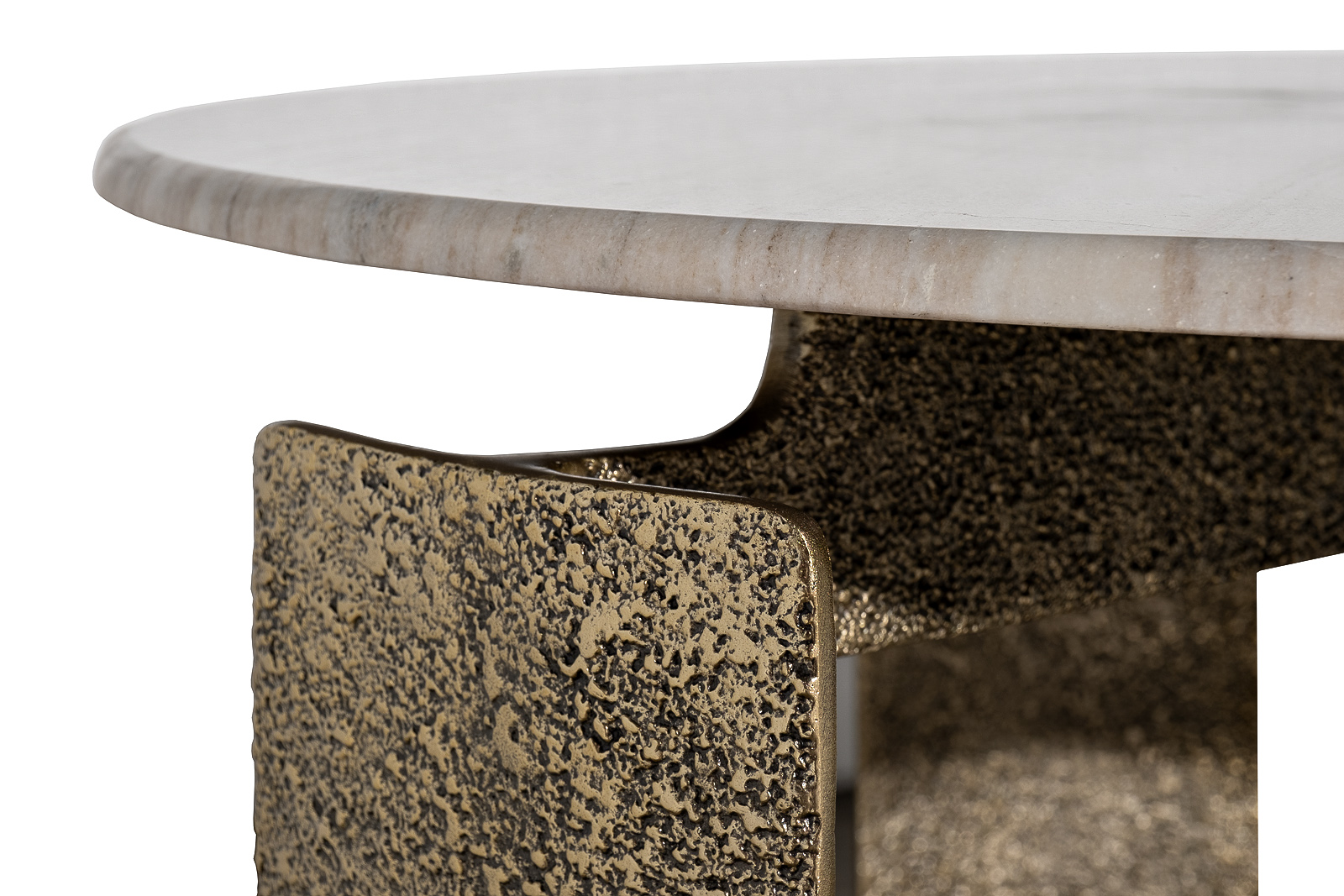 Стол журнальный круглый мраморный 3