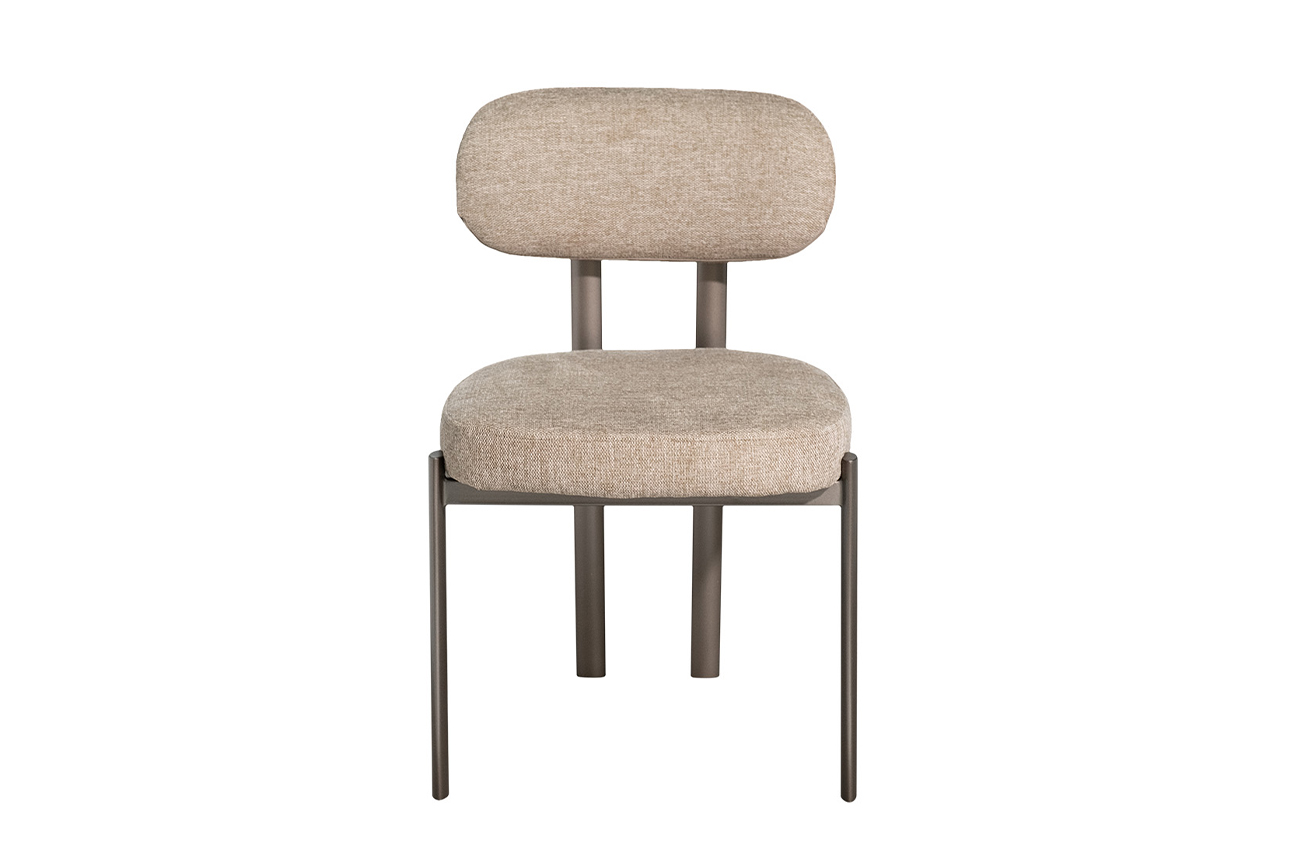 Стул обеденный шенилл бежевый 1