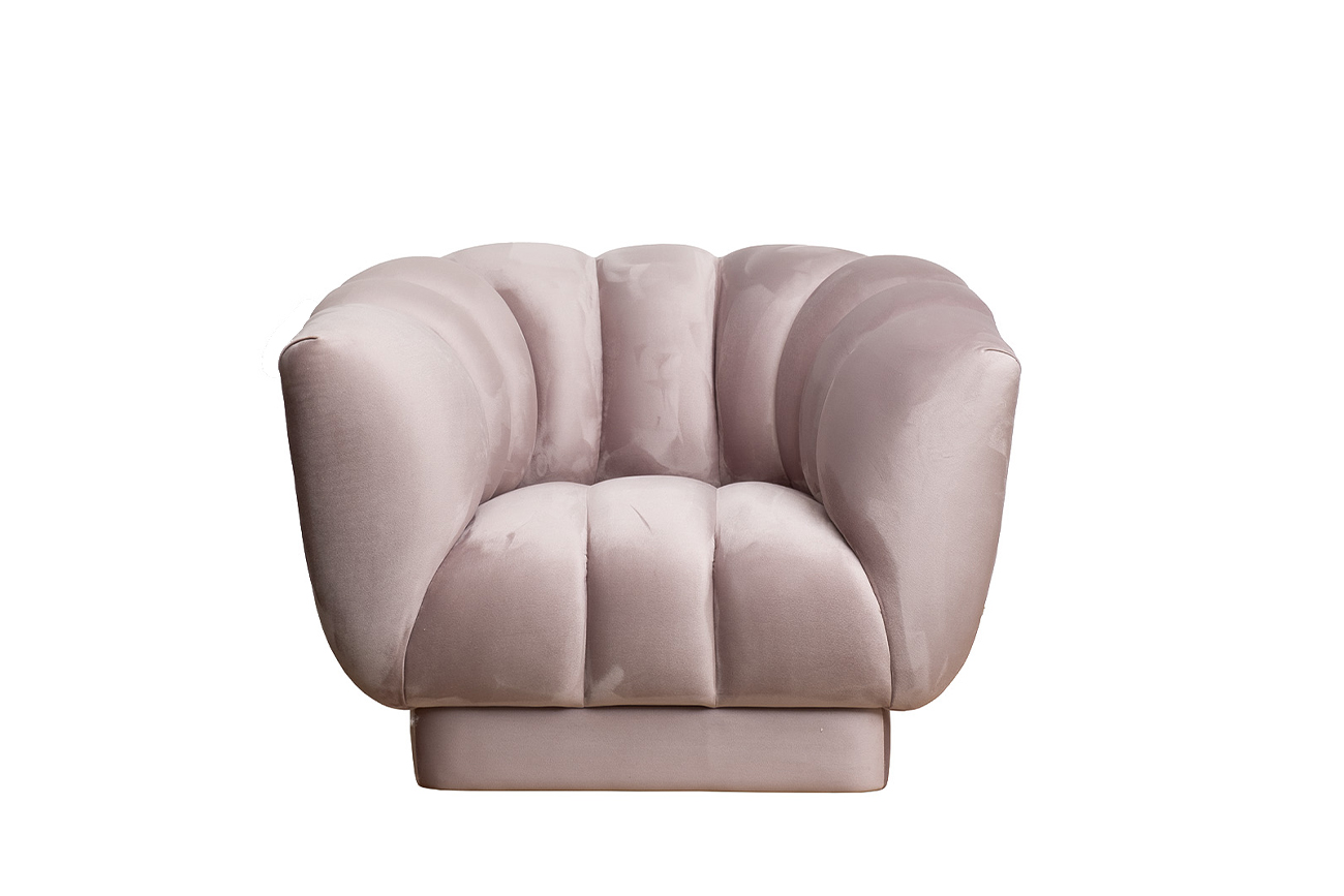 Кресло Фабио(Fabio) велюровое бежевое 1