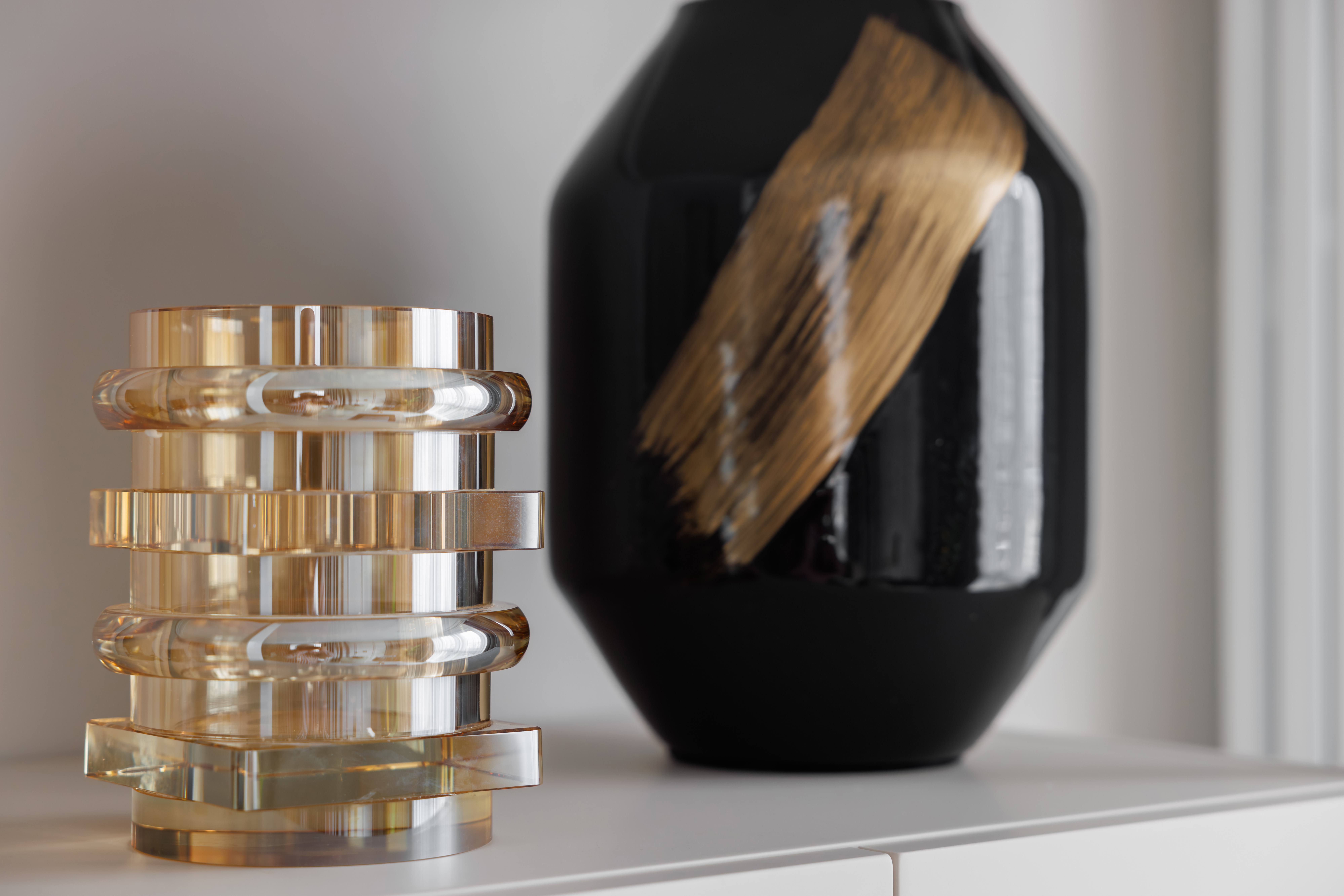 Ваза-подсвечник хрустальная 2