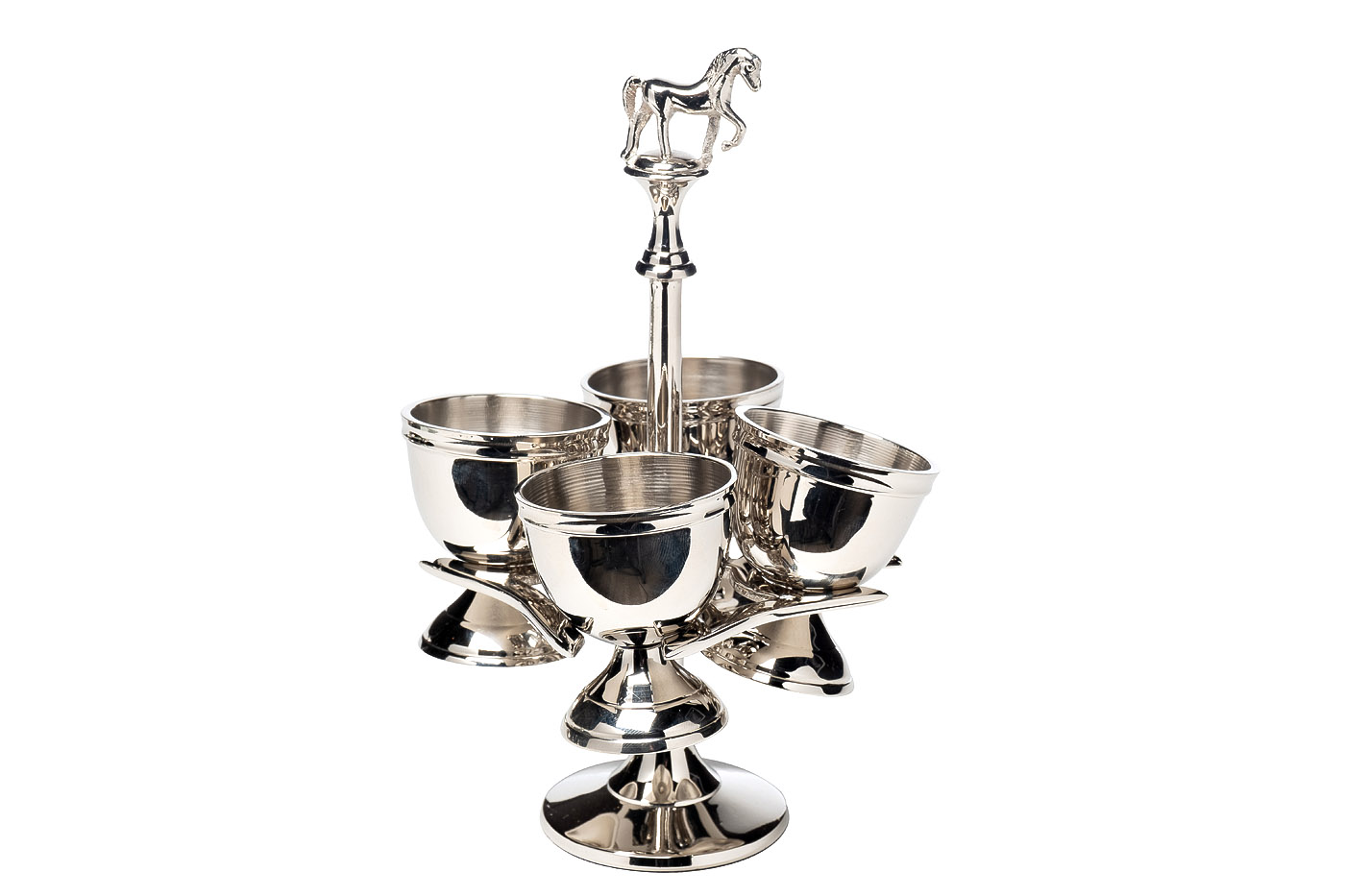 Подставка для яиц Лошадь (Horse) хром 1