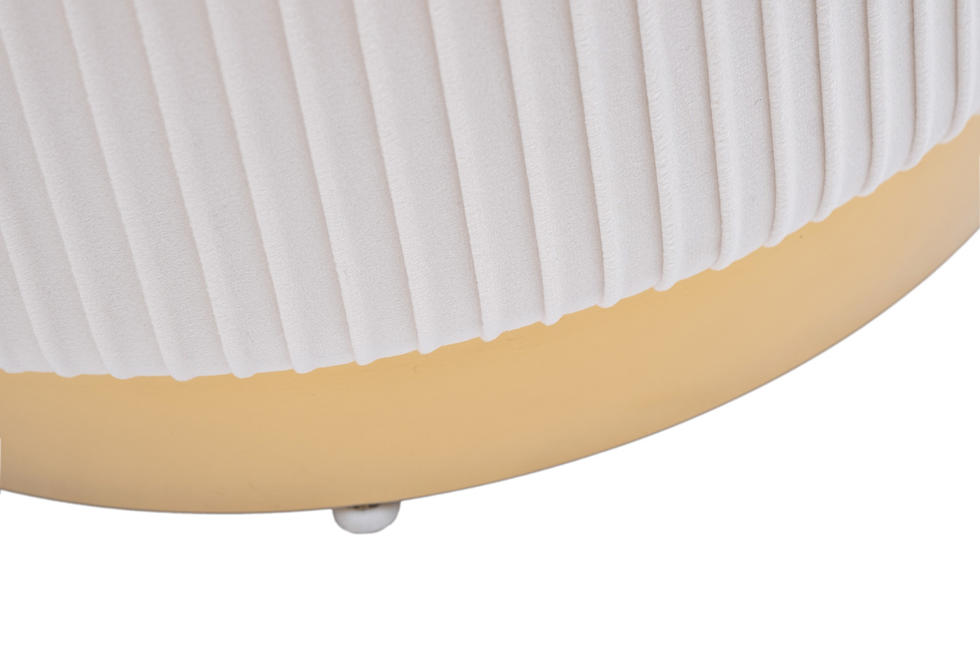 Набор из 2х пуфов светло-бежевый/золото 7