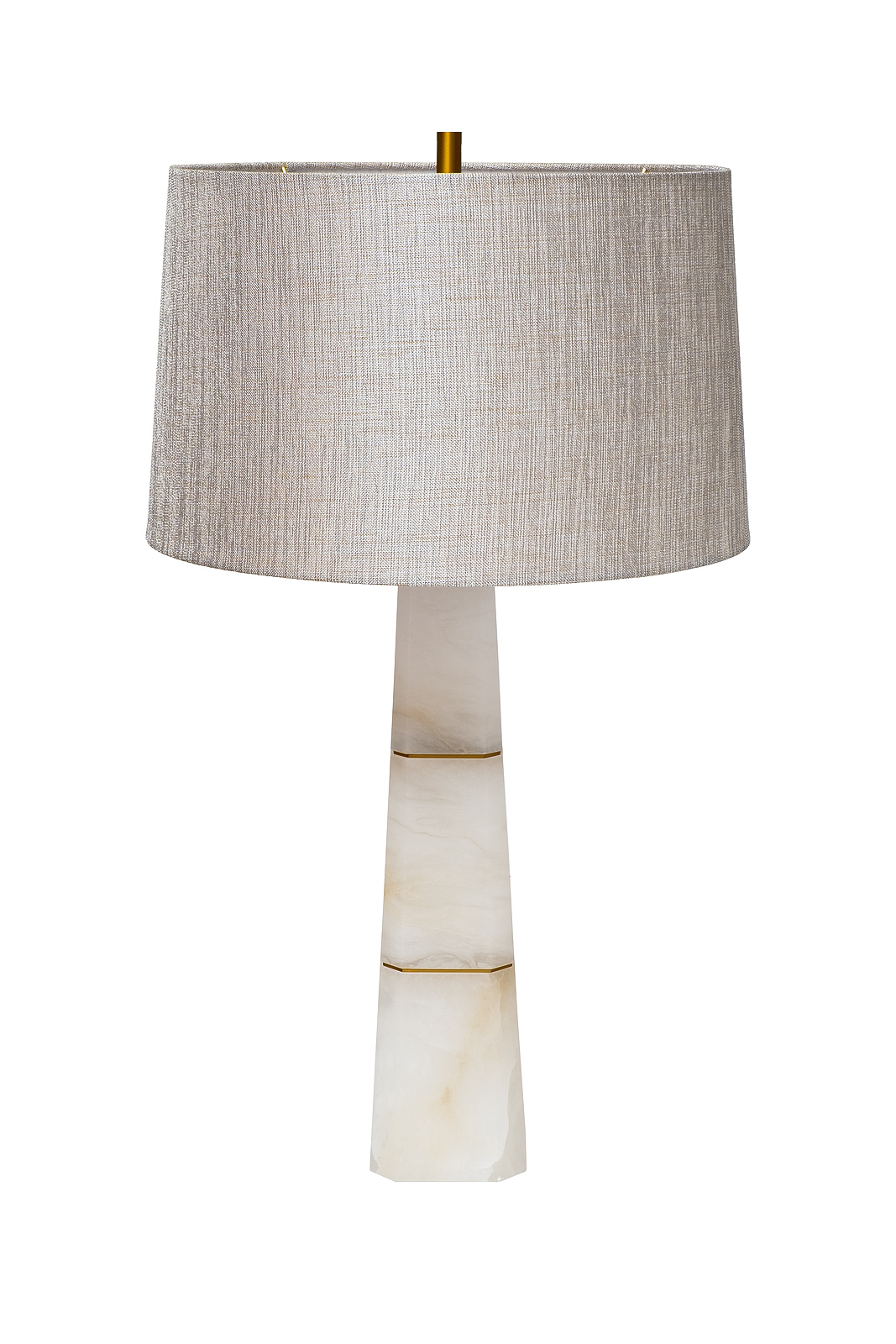 Лампа настольная со светло-коричневым абажуром 1