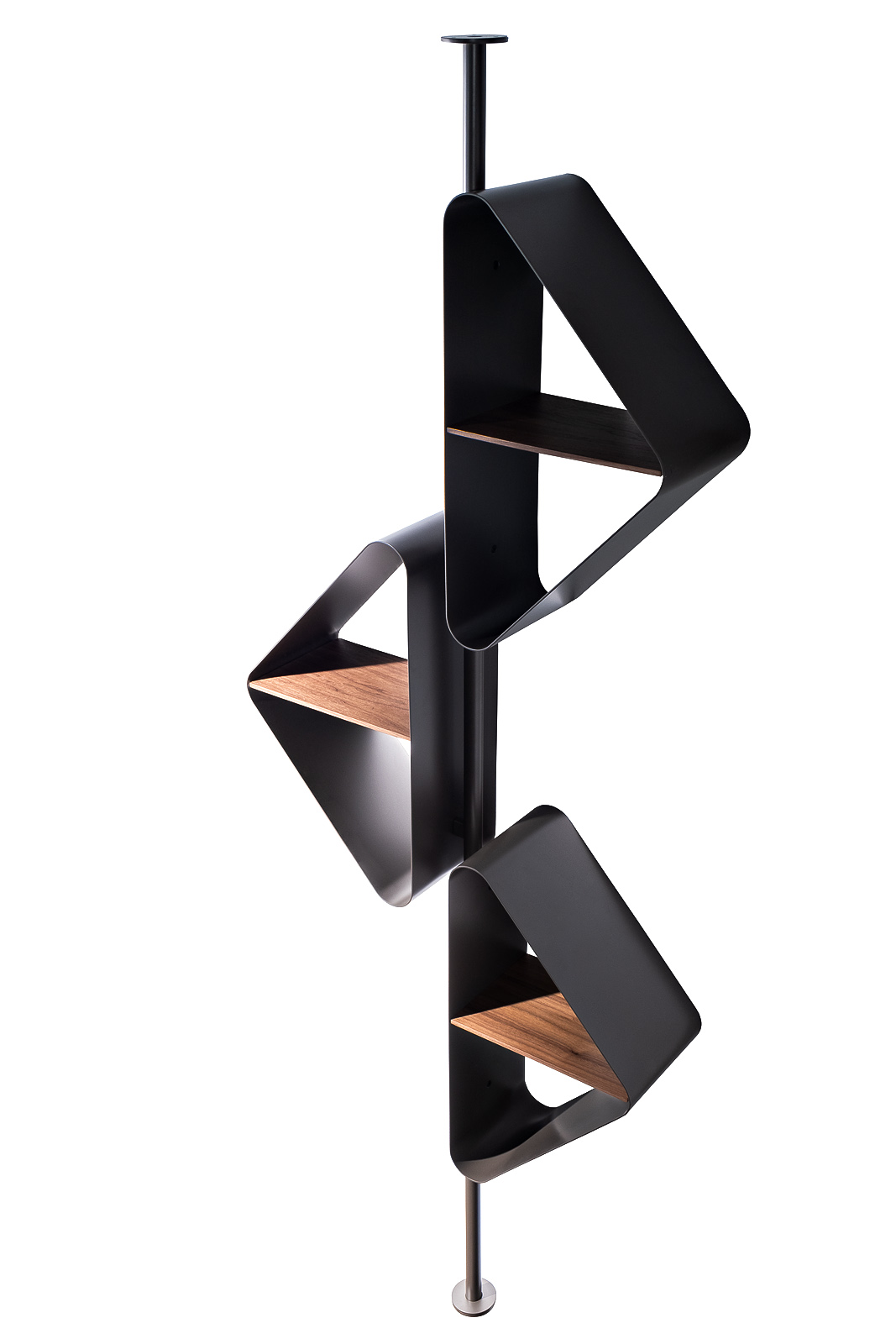 Стеллаж металл/шпон 1