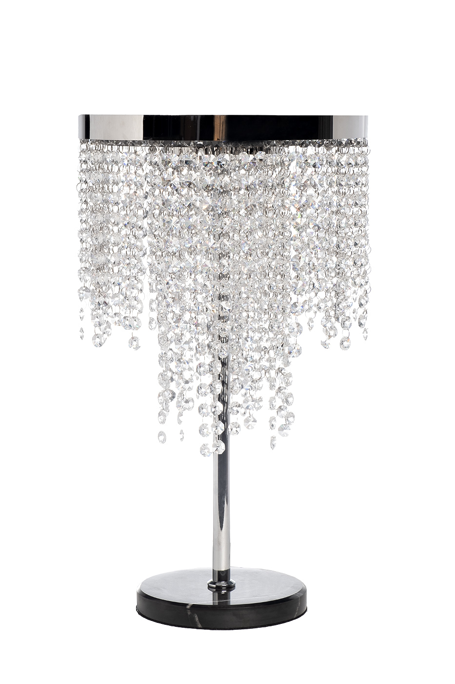Лампа настольная Каскад (Cascada) хром 1