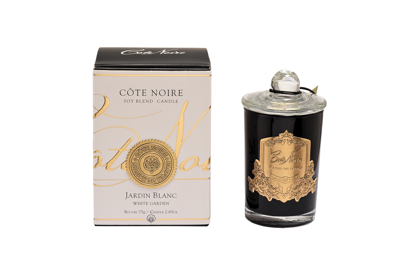 Свеча ароматическая Белый Сад (White Garden) в стакане в упаковке 1