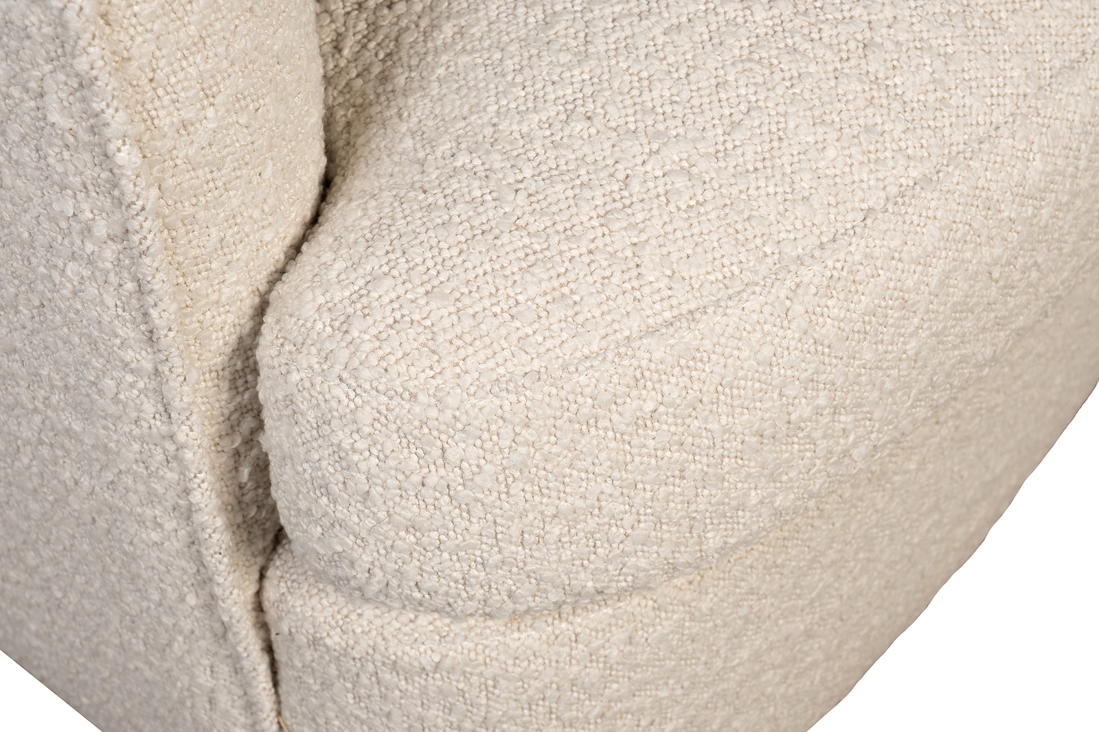 Кресло поворотное букле бежевое 4