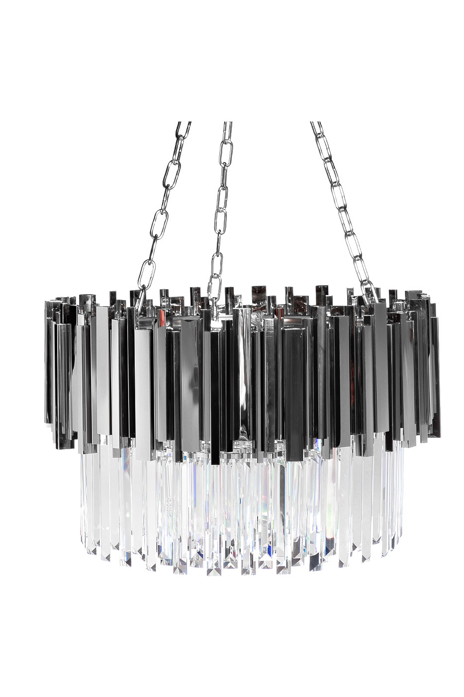 Люстра с кристаллами (хром) 1