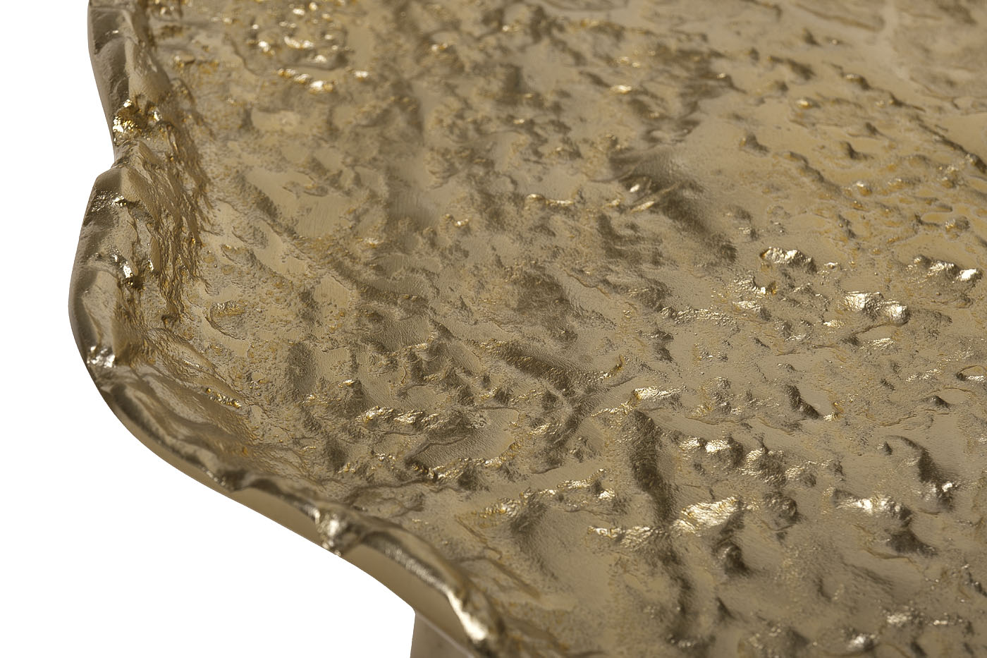 Столик журнальный металлический цвет золото 3