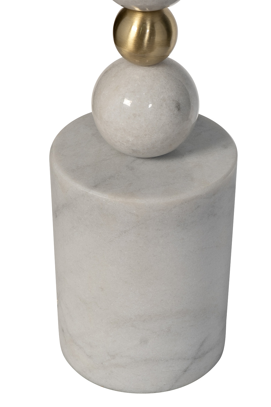 Торшер мраморный с белым абажуром 2