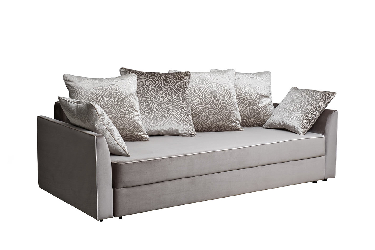 Диван Морес(Mores) трехместный раскладной вельвет бежевый 2